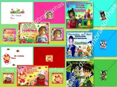 Convites Personalizados Cód. 01 - R$ 1,60 und.